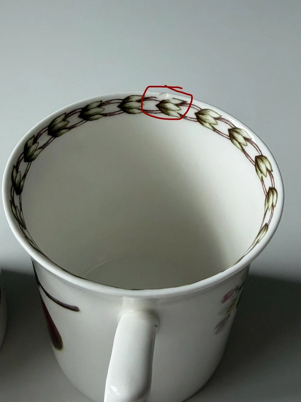 Queen’s Hooker’s Fruit Apple & Peach Fine Bone China Coffee Mugs - Set Of 2